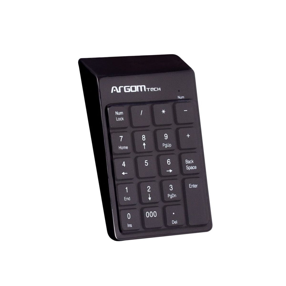 ARGOMTECH - PAD NUMERICO RETRACTIL USB 19 TECLAS