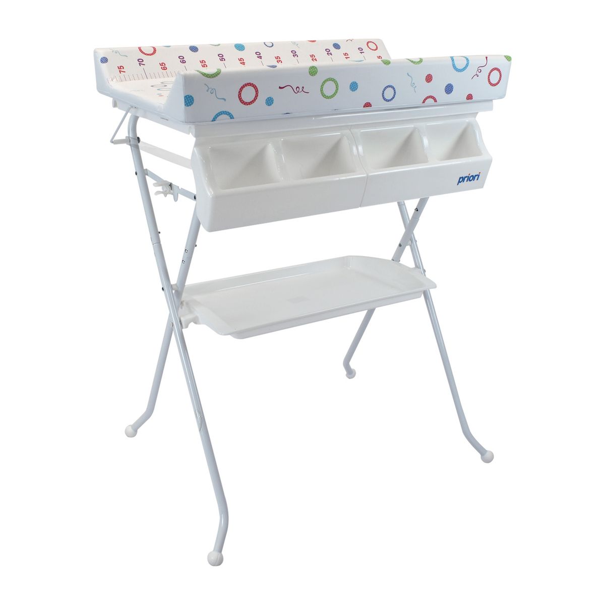 PRIORI - Bañera Con Cambiador Para Bebe  Plegable Priori Bali Circus