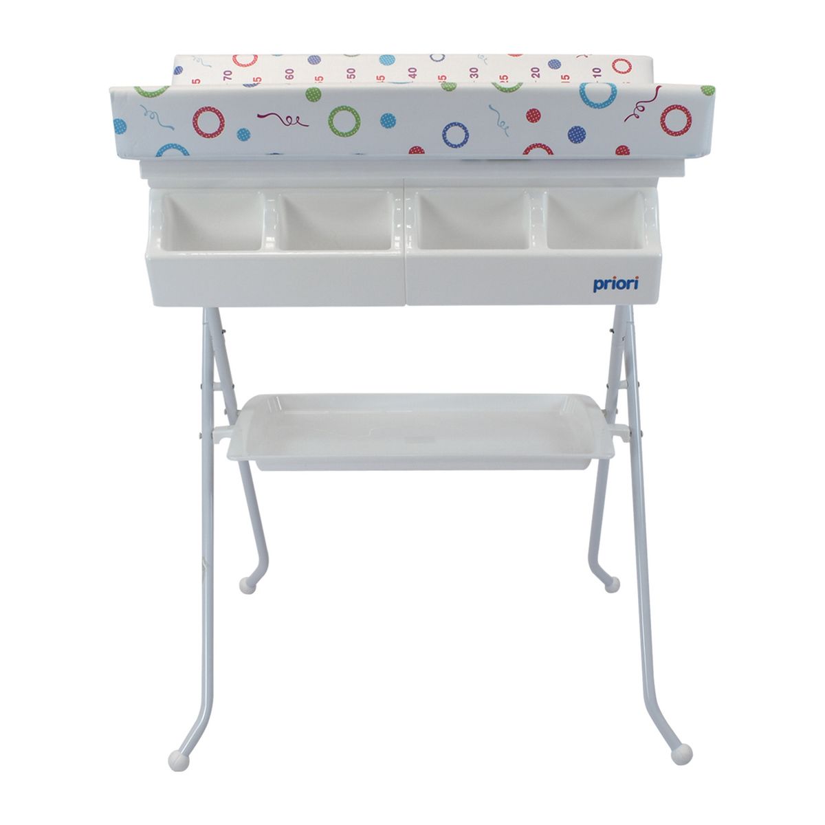 PRIORI - Bañera Con Cambiador Para Bebe  Plegable Priori Bali Circus