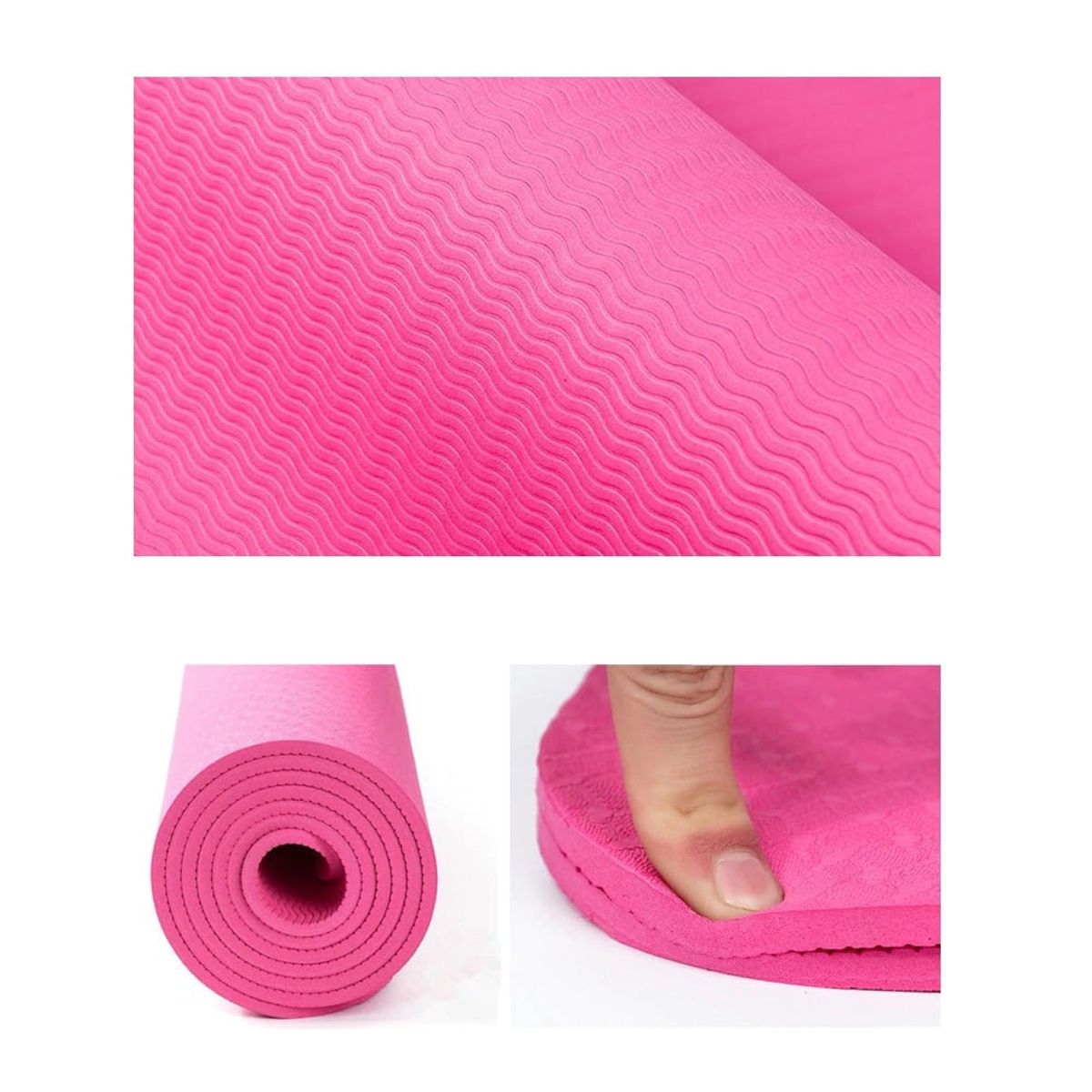 GENERICO - Yoga Mat 6mm Ecologico y Bolso de Transporte para Yoga
