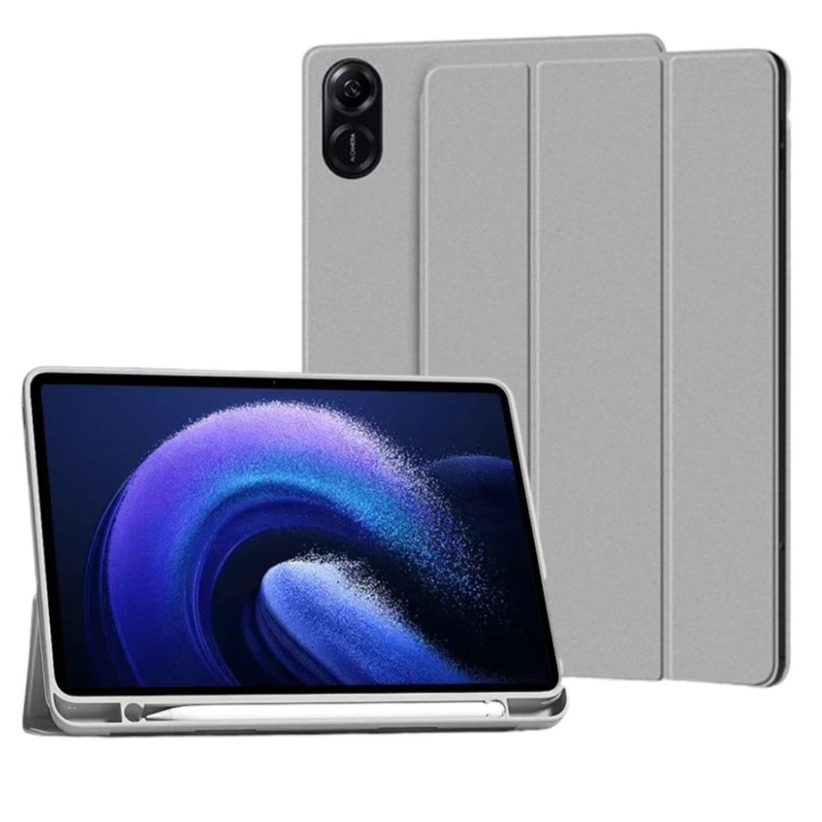 FUNDAANTIGOLPES - Funda Smart Cover con Porta Lapiz para Tablet Honor Pad X9 Gris
