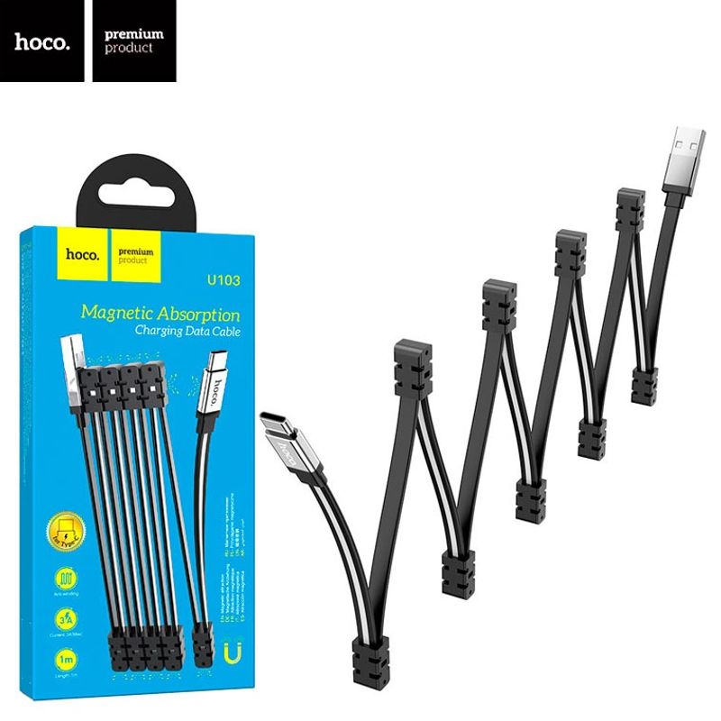 HOCO - Cable Tipo C 3A - Plegable Magnetico Carga Rapida - Hoco