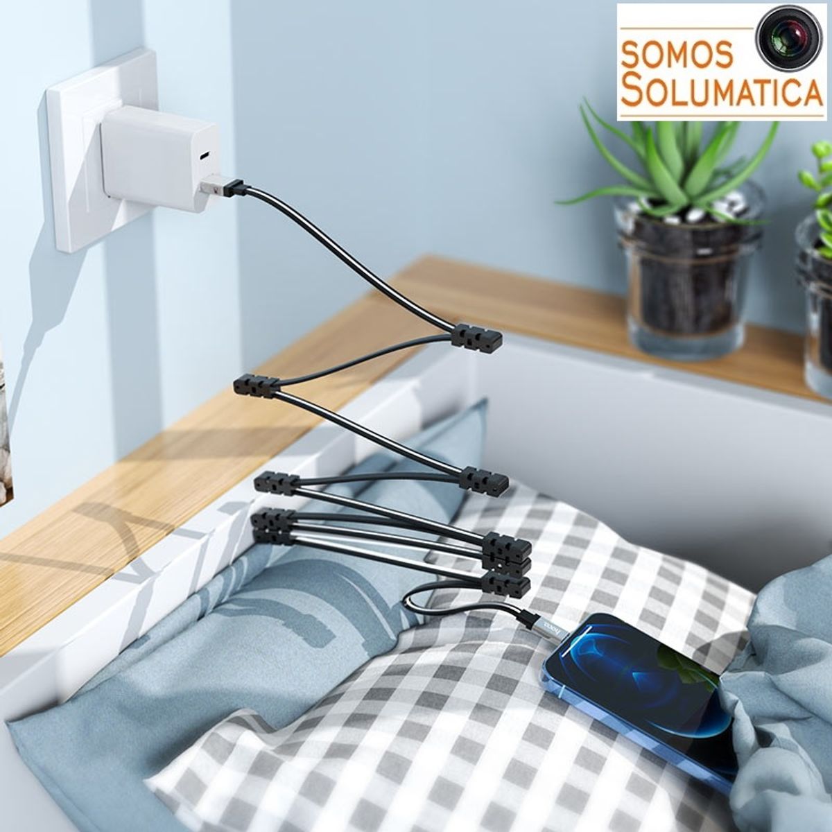 HOCO - Cable Tipo C 3A - Plegable Magnetico Carga Rapida - Hoco