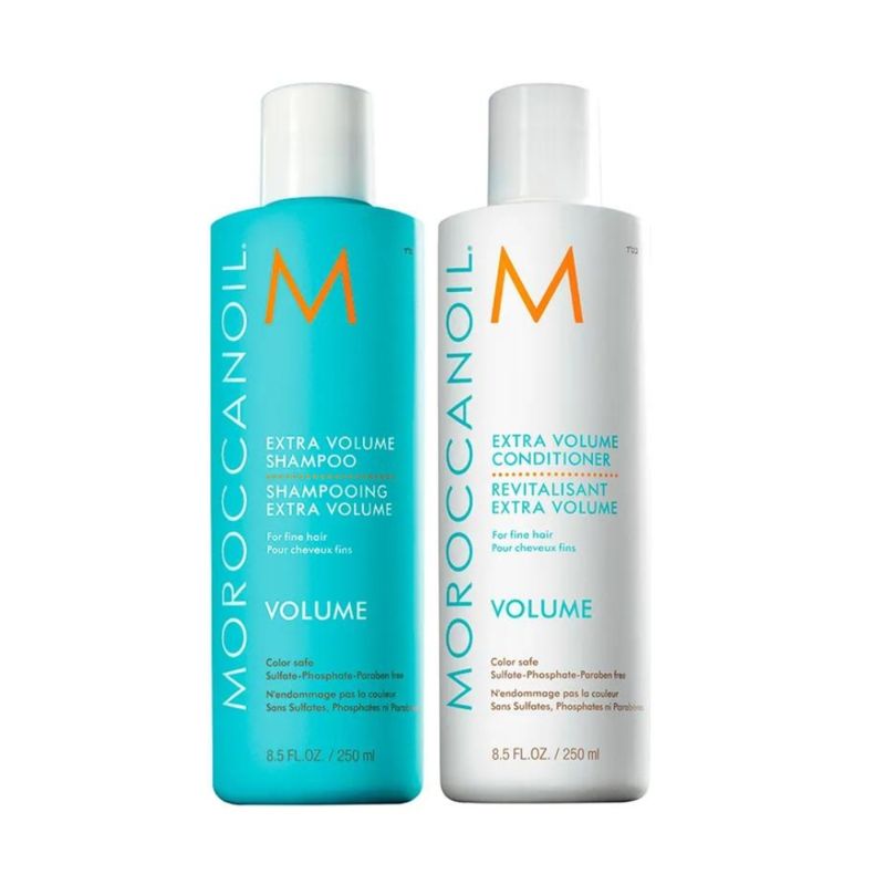 MOROCCANOIL - MOROCCANOIL VOLUME – Dúo Shampoo 250 ml + Conditioner 250 ml – Cabello Fino a medio