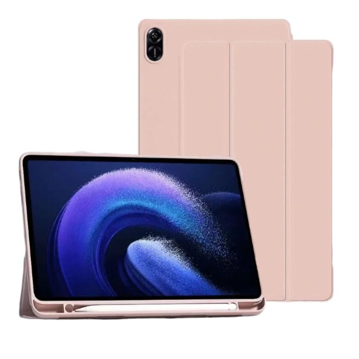 FUNDAANTIGOLPES - Funda Smart Cover con Porta Lapiz para Tablet Honor Pad X9 Palo Rosa