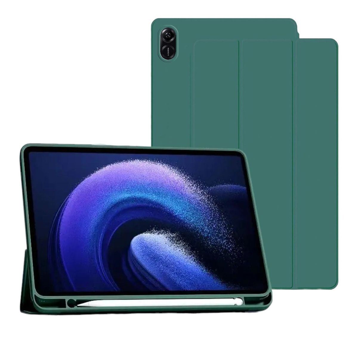 FUNDAANTIGOLPES - Funda Smart Cover con Porta Lapiz para Tablet Honor Pad X9 Verde
