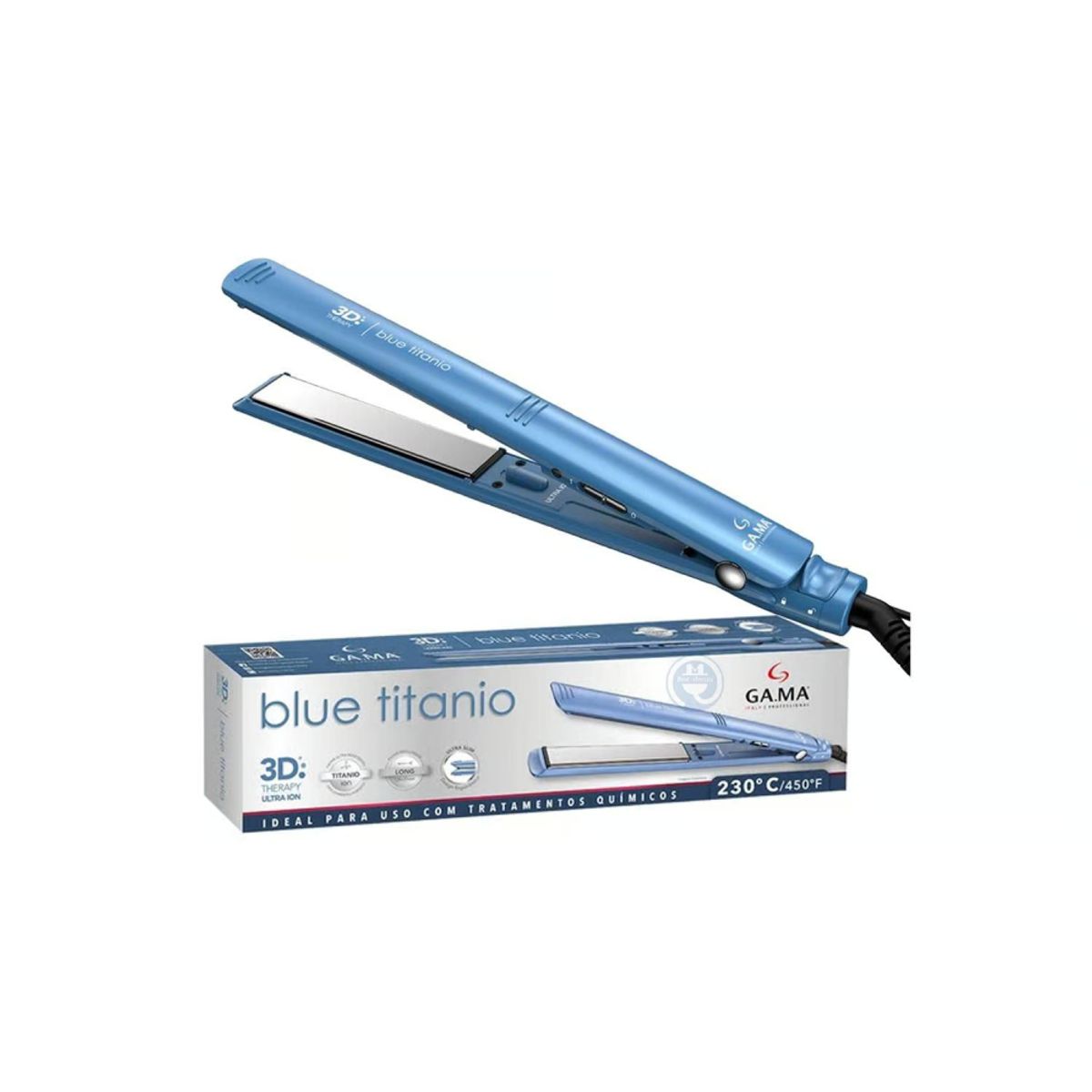 GAMA - Plancha Alisadora Gama 3D Blue Titanio BECHS0000002426 Azul