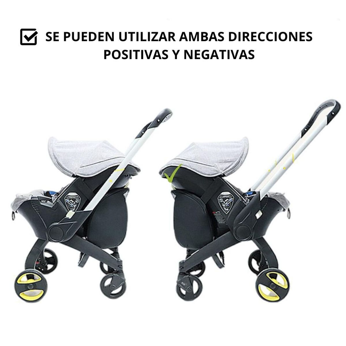 GENERICO - Coche de Para Bebé “Donna” Multifuncional 4 en 1 Color Azul