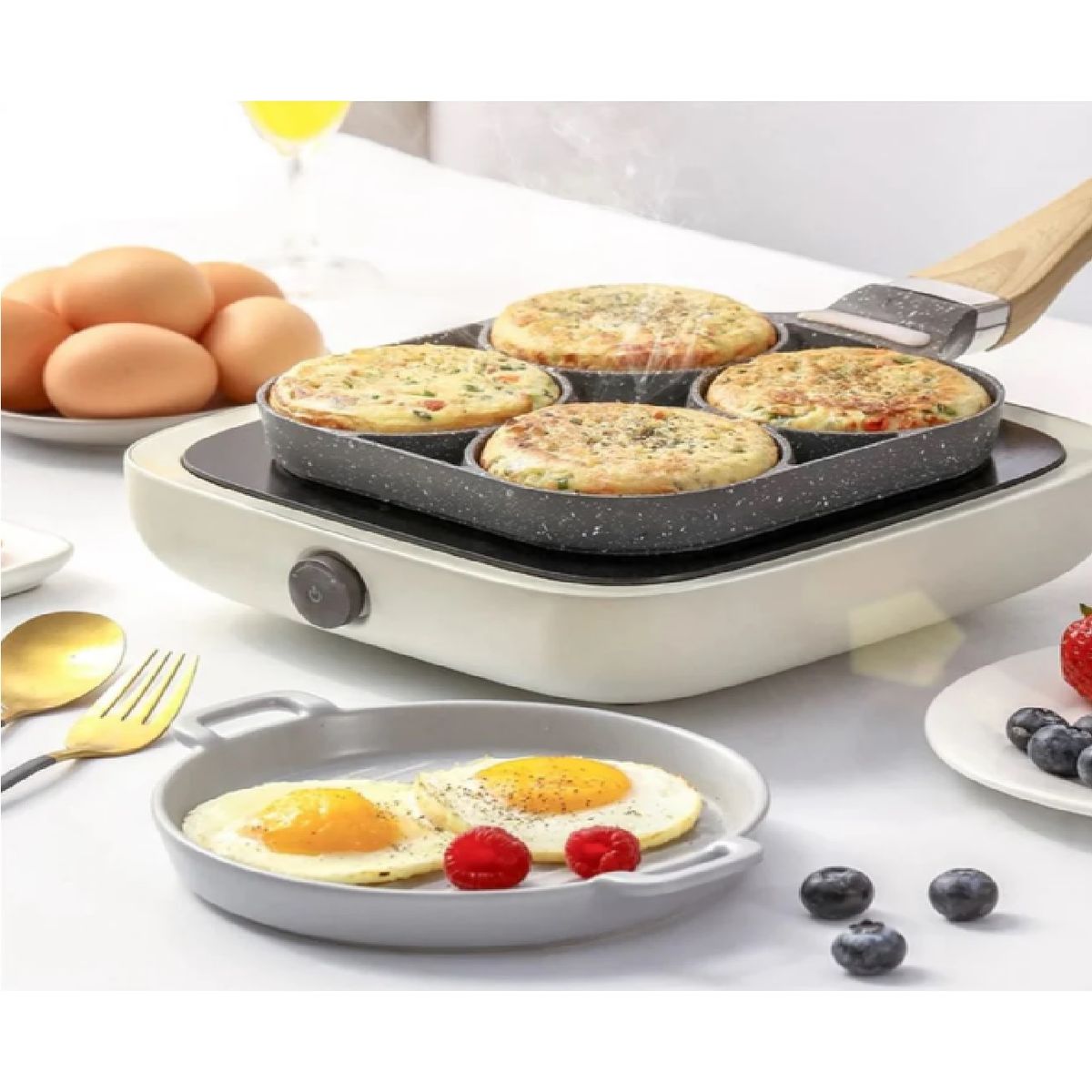 GENERICO - Sartén antiadherente de 4 divisiones