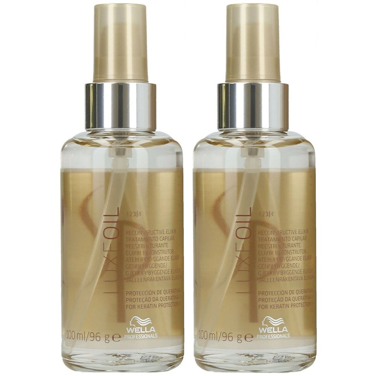 WELLA - Dúo Elixir con Aceite de Argán Wella Luxe Oil Keratin 100ml