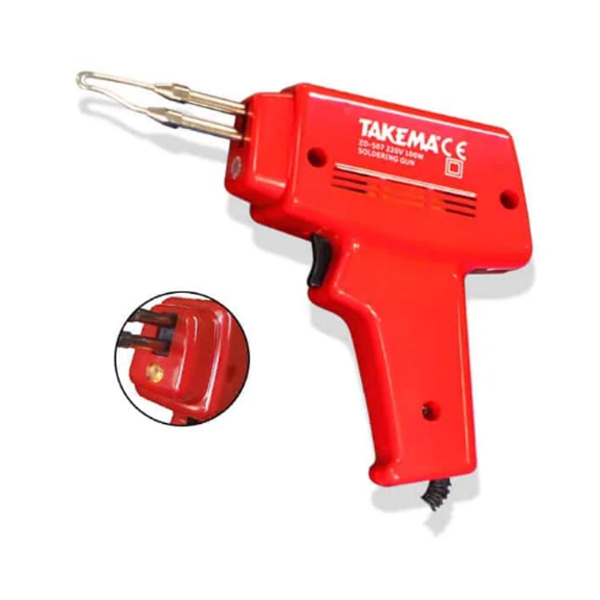 TAKEMA - Pistola de Soldar 100W 220VAC ZD-507 TAKEMA