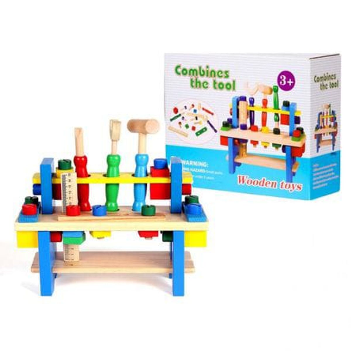 GENERICO - Juguete Didáctico Set Herramientas De Madera