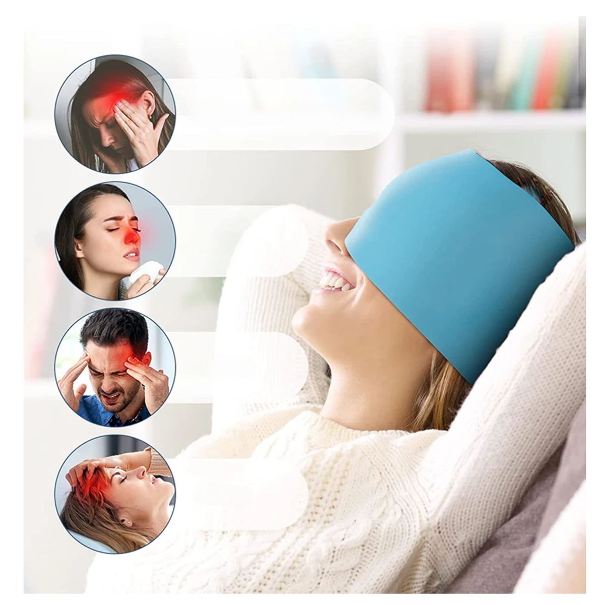 GENERICO - Gorro De Alivio Para El Dolor De Cabeza