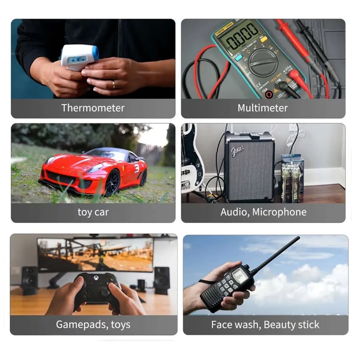 BESTON - Bateria de Litio Pila 9V Recargable USB tipo C BESTON 1000Mah