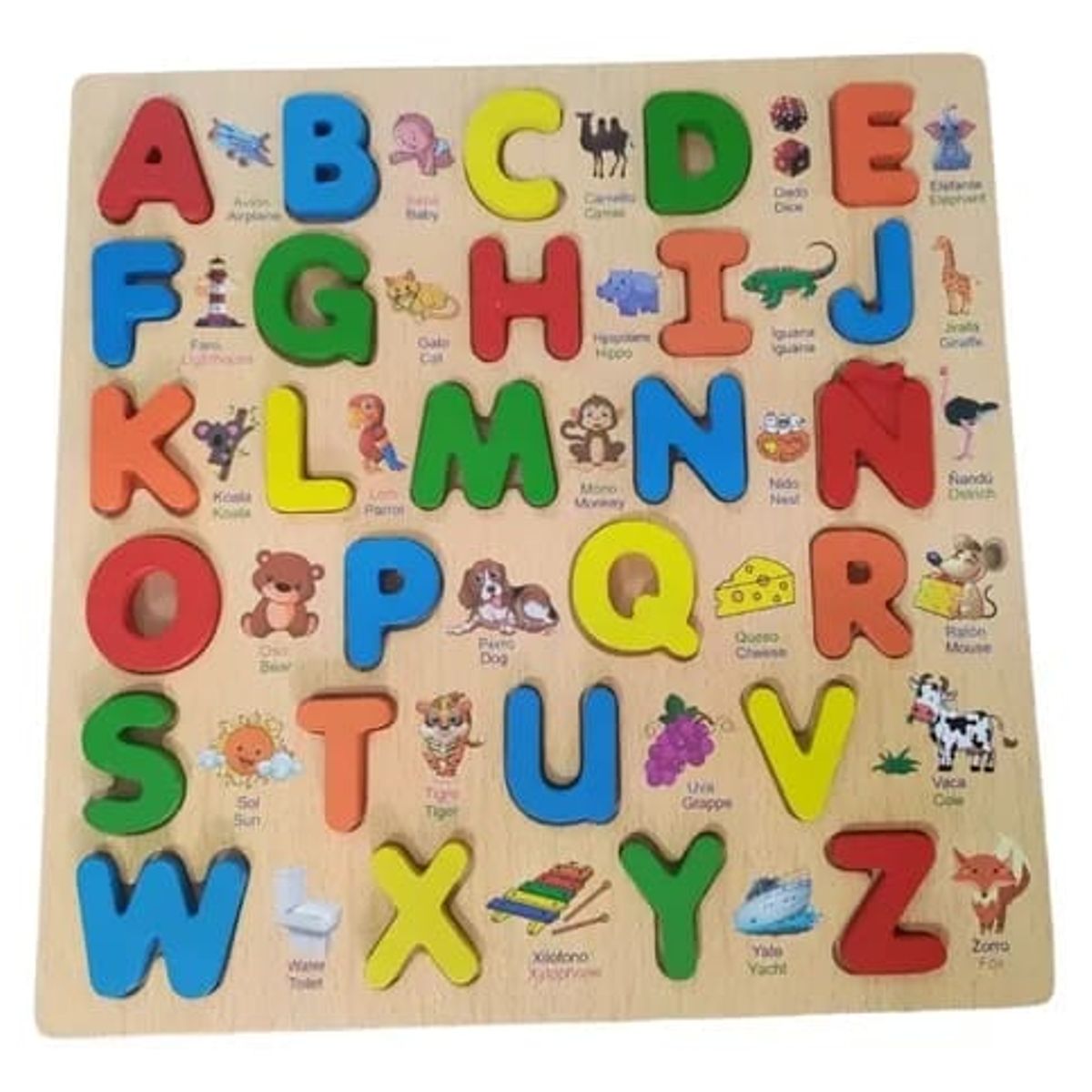 GENERICO - Rompecabeza del ABC y pizarra al reverso