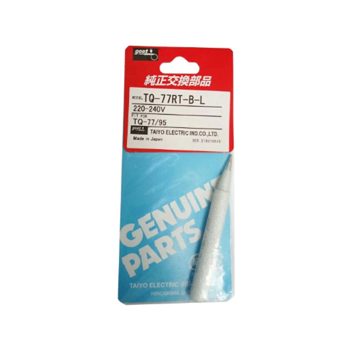 GOOT - Punta de Repuesto para Cautín TQ-77RT-B-L GOOT