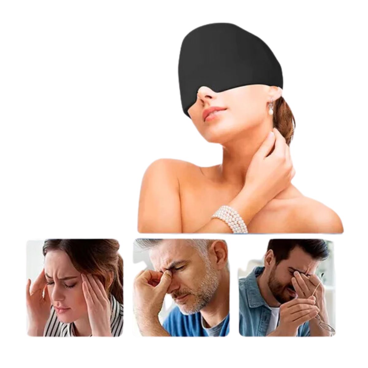 GENERICO - Gorro Para La Migraña - Alivio Para El Dolor De Cabeza