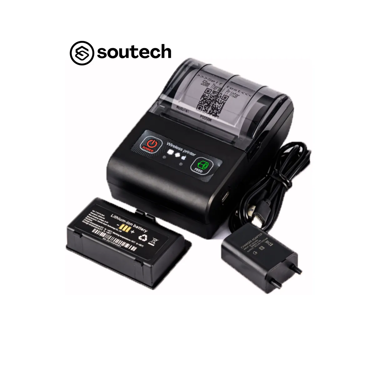 SOUTECH - Impresora ticketera termica portatil 58mm pro
