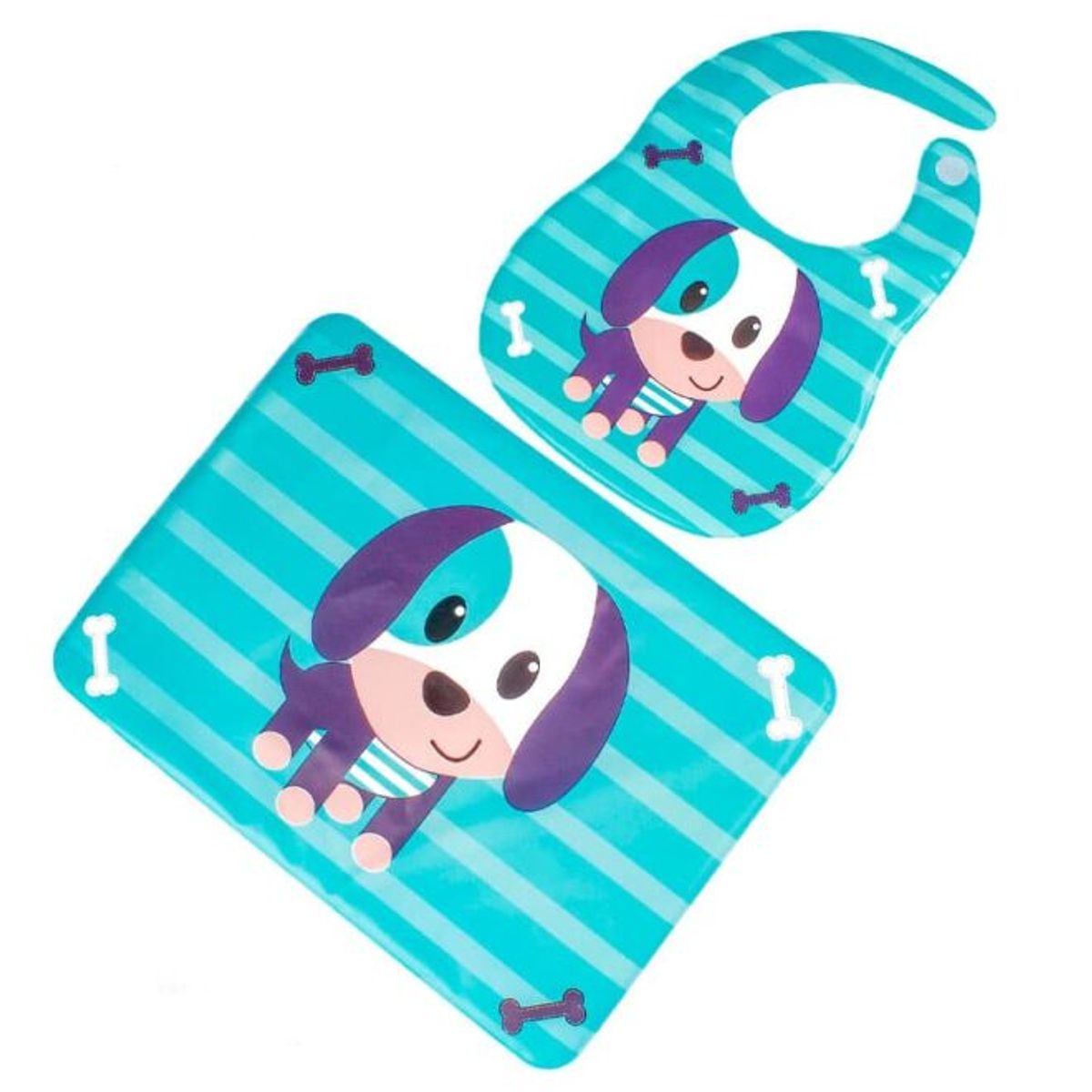 GENERICO - SET INDIVUDUAL + BABERO - PERRO