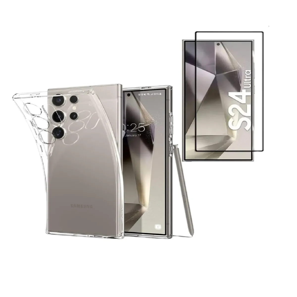 GENERICO - CASE CPROTECTOR + VIDRIO PARA SAMSUNG S24 ULTRA TEMPLADO 9D