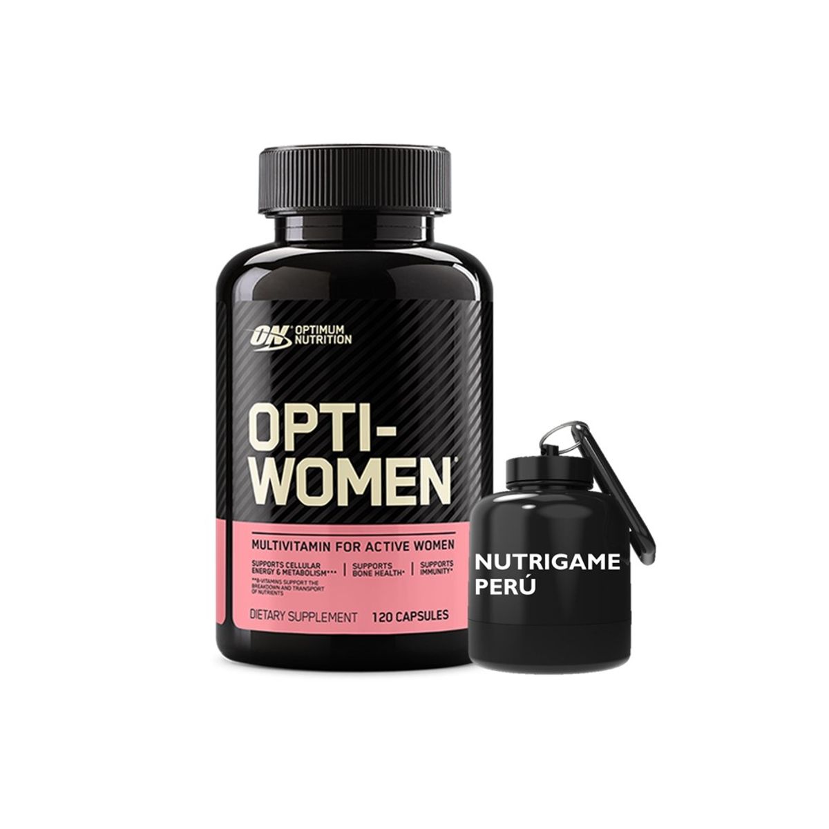 OPTIMUN NUTRITION - Optiwomen 120 Multivitamínico Para Mujeres ON +Regalo