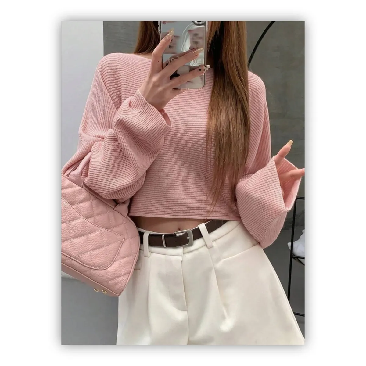 TAIS PRINCESS - Tais Princess  Chompa casual rosa jovencitas holgado mangas largas