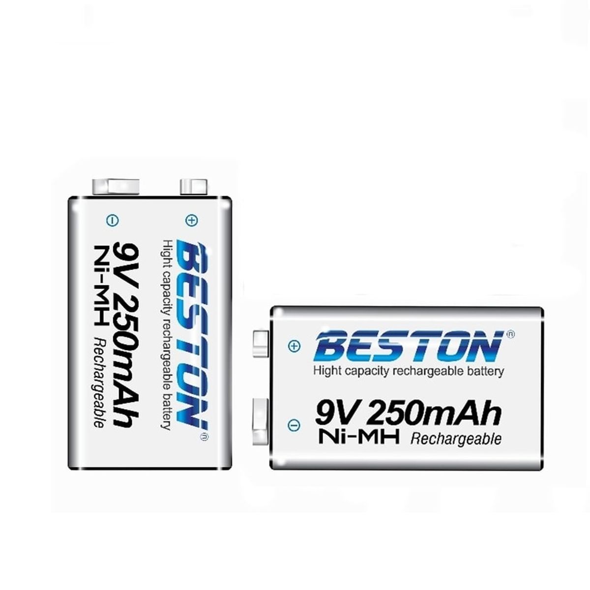 BESTON - Bateria de Nimh Pila 9V Recargable BESTON 250mAh
