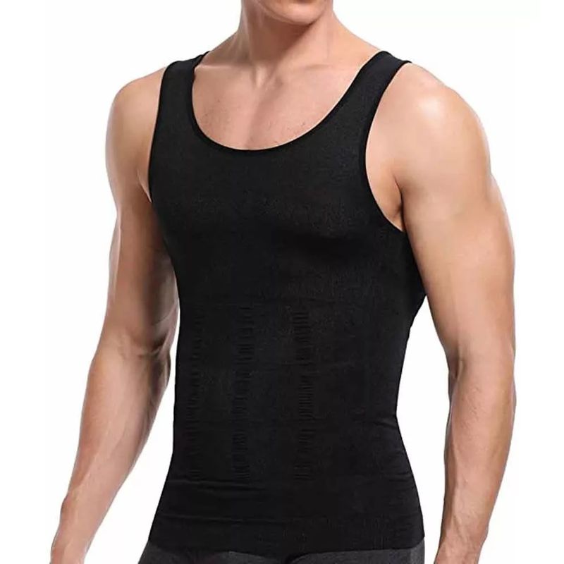 NATURELL - Camiseta Faja  corrector de postura para hombres naturell men