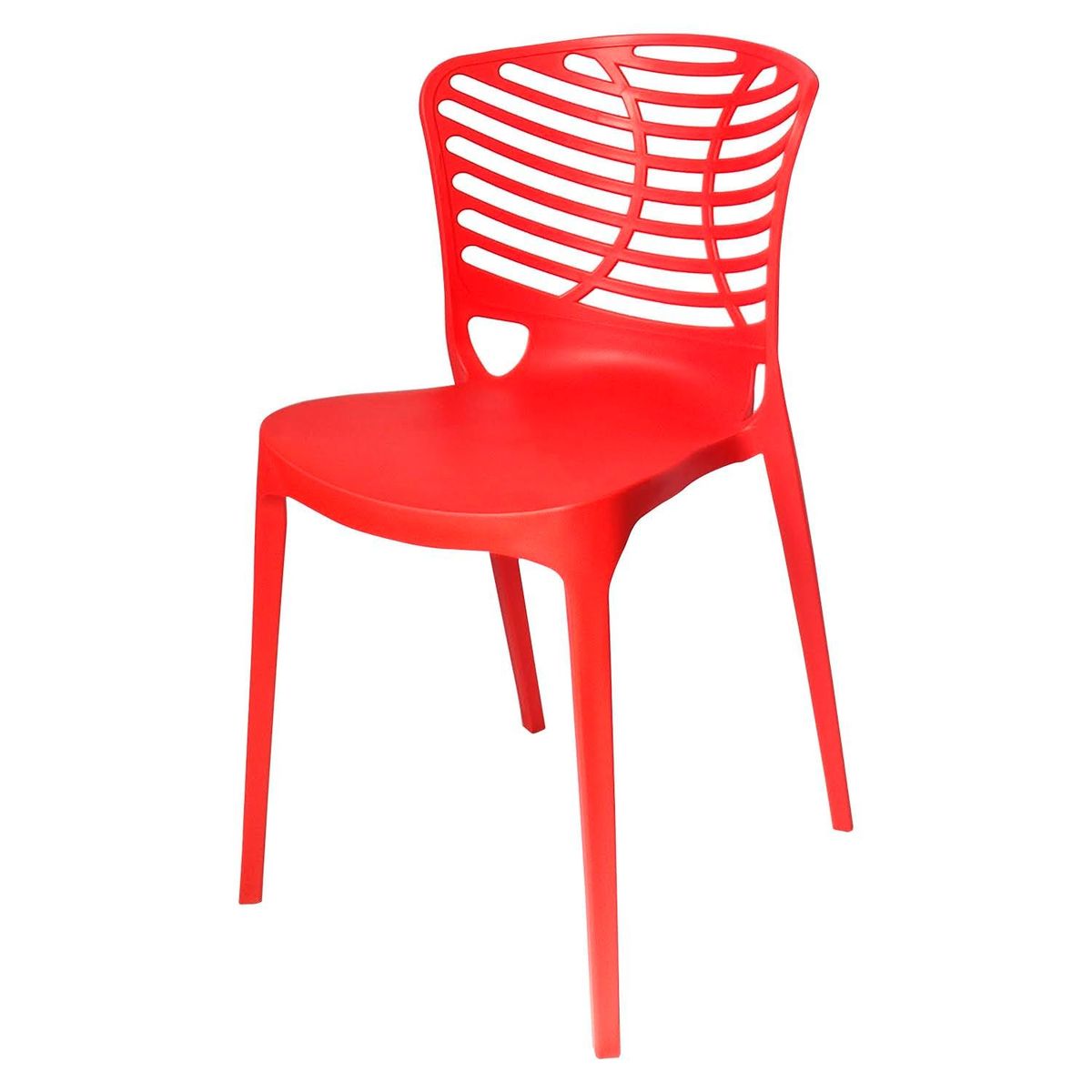 ARKIMUEBLES - Silla de polipropileno modelo Florence rojo