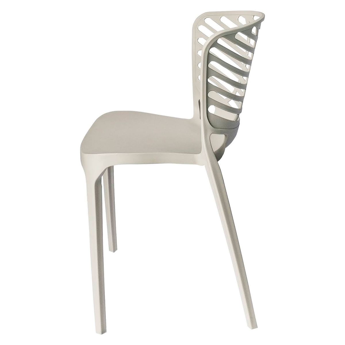 ARKIMUEBLES - Silla de polipropileno modelo Florence gris