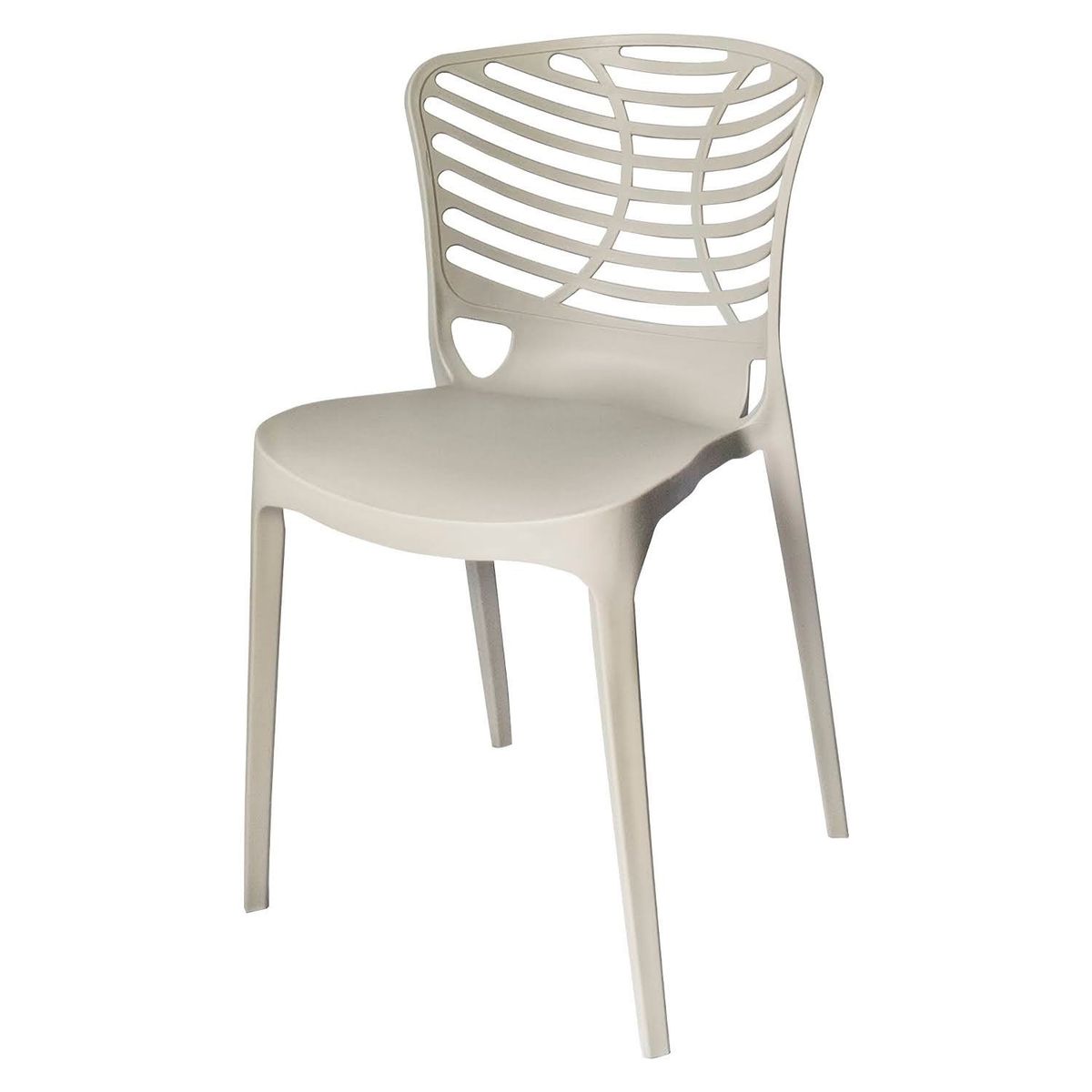 ARKIMUEBLES - Silla de polipropileno modelo Florence gris