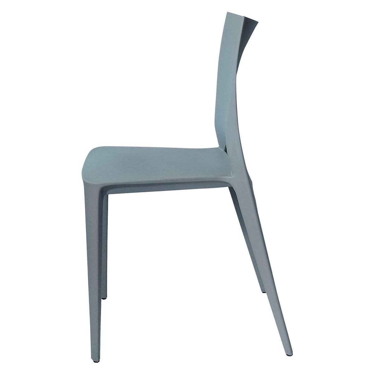 ARKIMUEBLES - Silla de polipropileno modelo Valerie gris oscuro