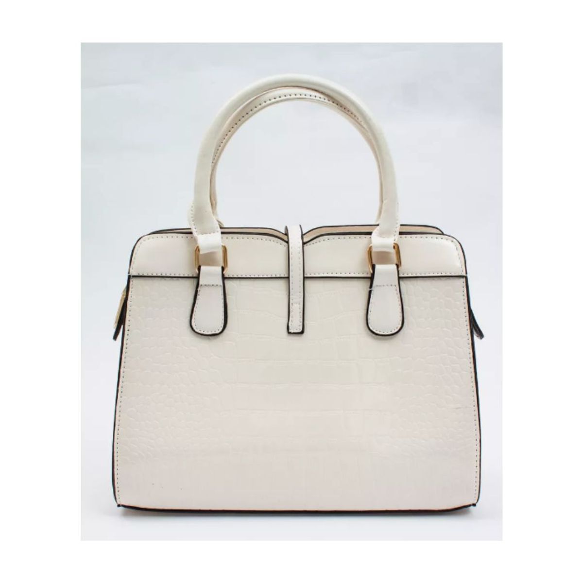 GENERICO - Cartera Ejecutiva Elegante Bandolera Ecocuero Blanco