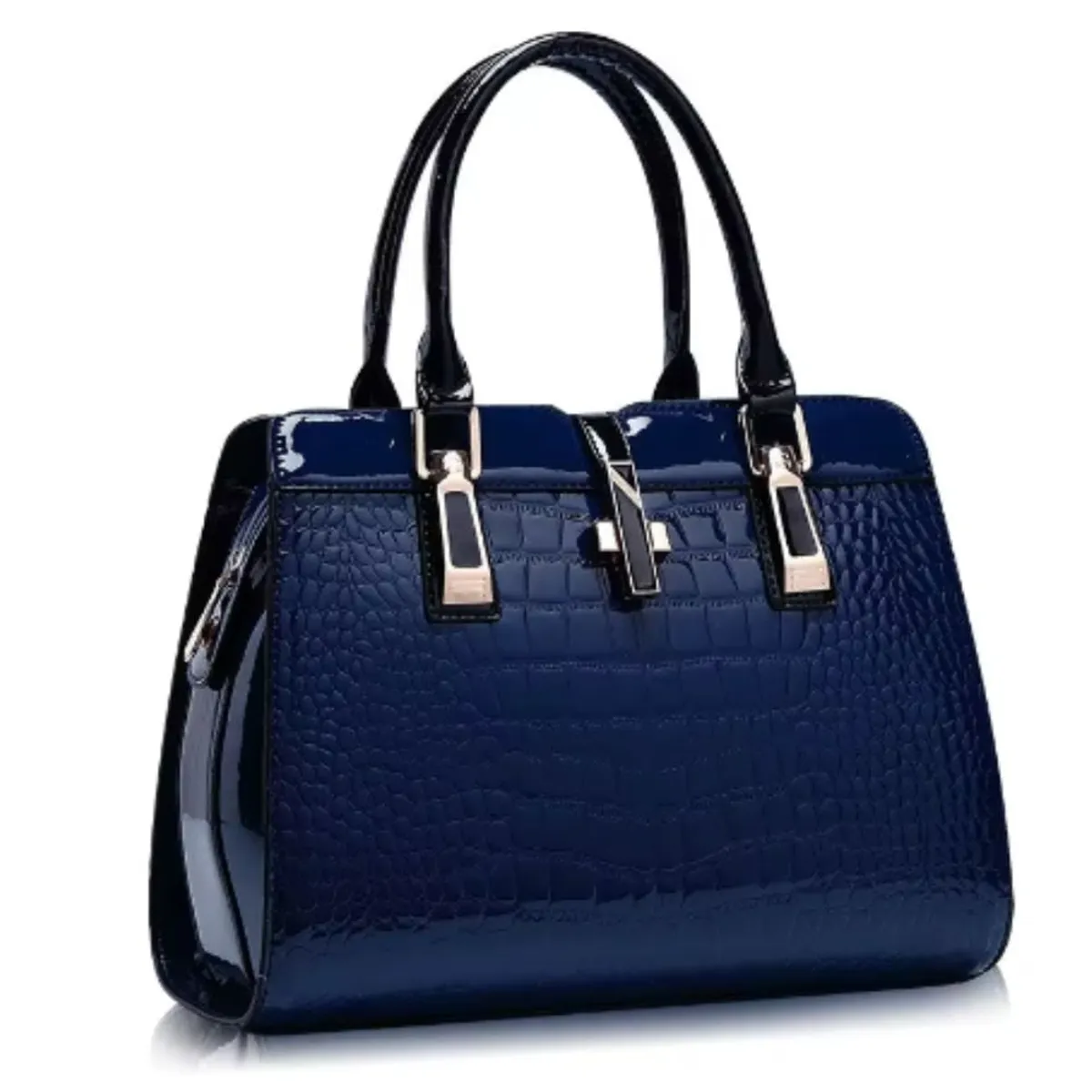 GENERICO - Cartera Ejecutiva Elegante Bandolera Ecocuero Azul