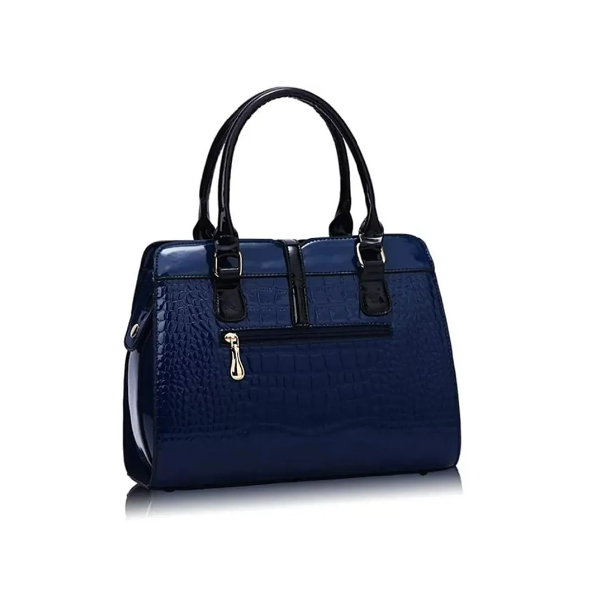 GENERICO - Cartera Ejecutiva Elegante Bandolera Ecocuero Azul