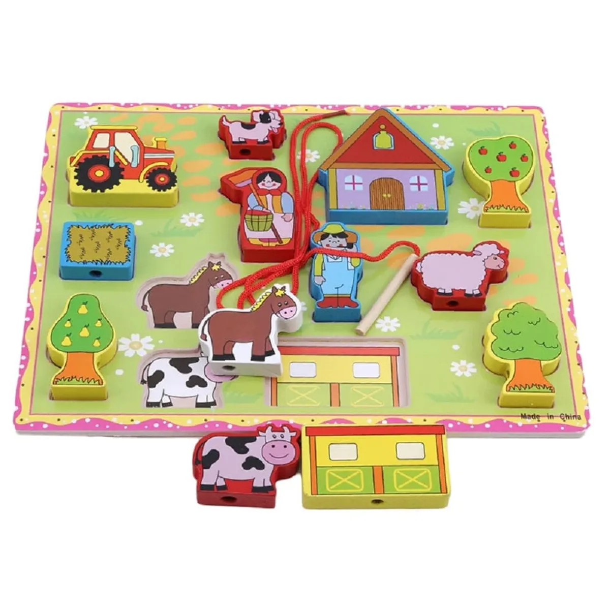 GENERICO - Rompecabezas De Alto Relieve Con Temática De Granja