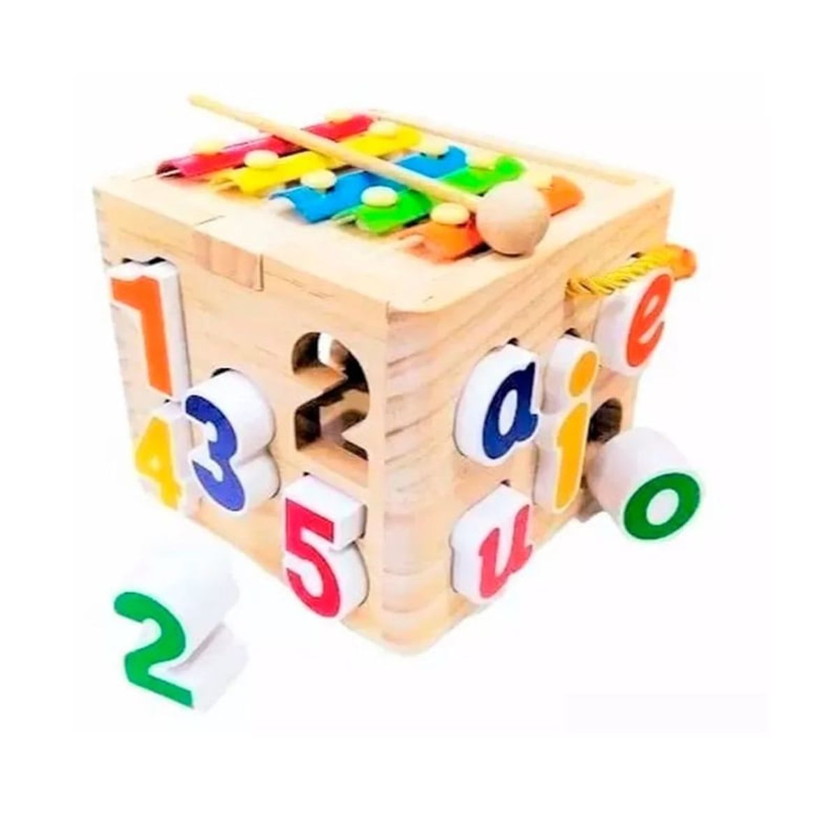 GENERICO - Cubo Didáctico Multifuncional Figuras Y Xilófono