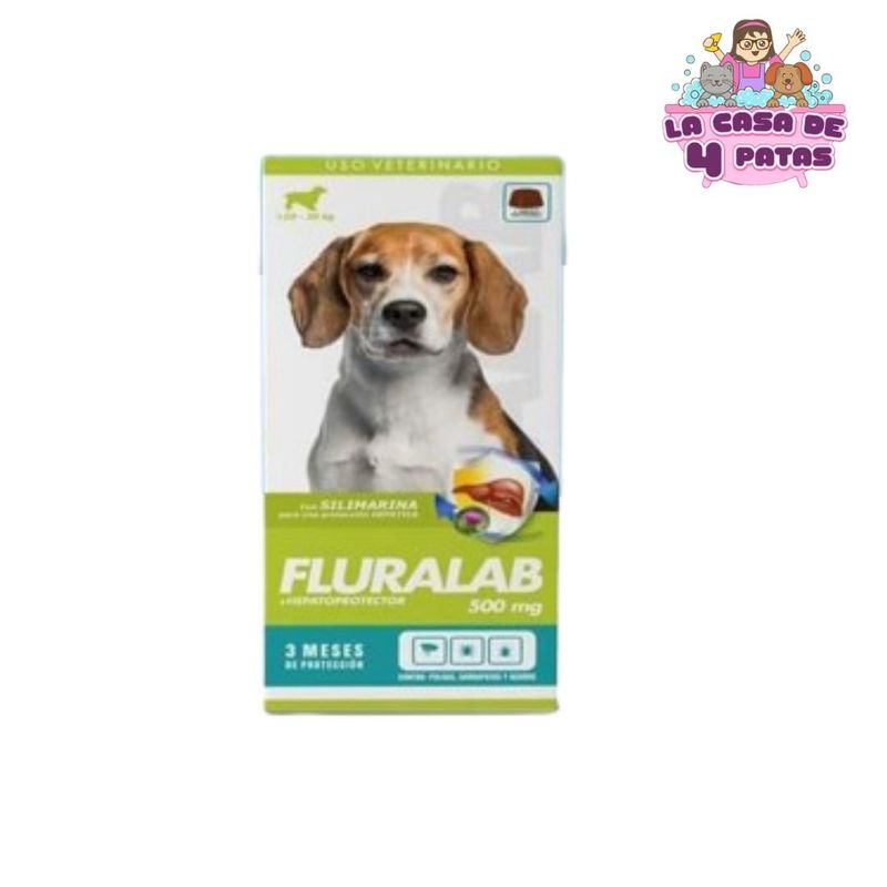 GENERICO - FLURALAB 10KG A 20KG ANTIPULGAS CON HEPATOPROTECTOR