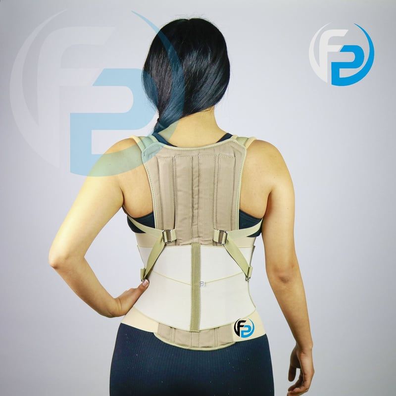 GENERICO - FAJA DORSO LUMBAR ESPALDA BEIGE