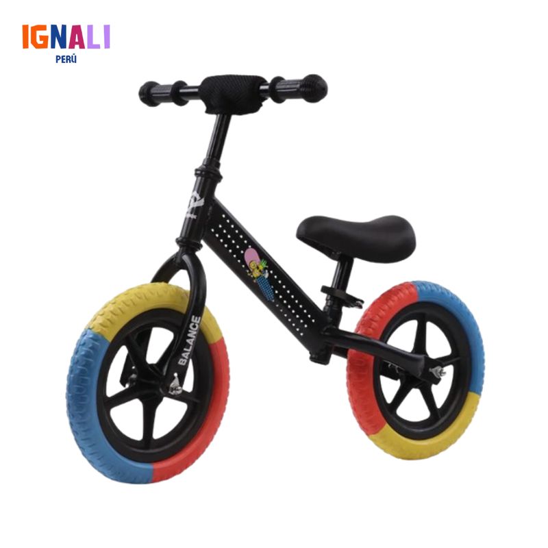 GENERICO - Bicicleta de equilibrio multicolor