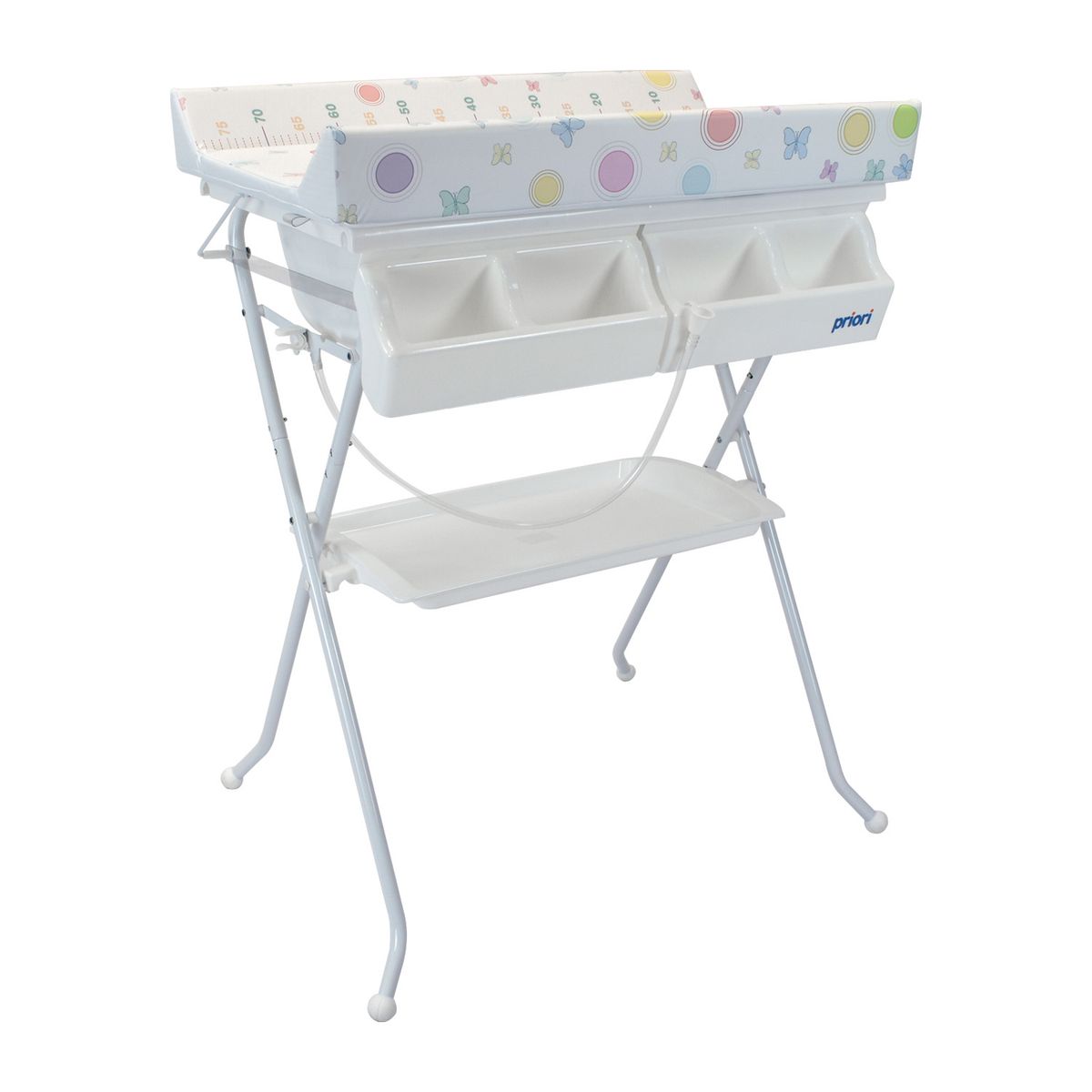 PRIORI - Bañera Con Cambiador Para Bebe Plegable Priori Bali Ballons