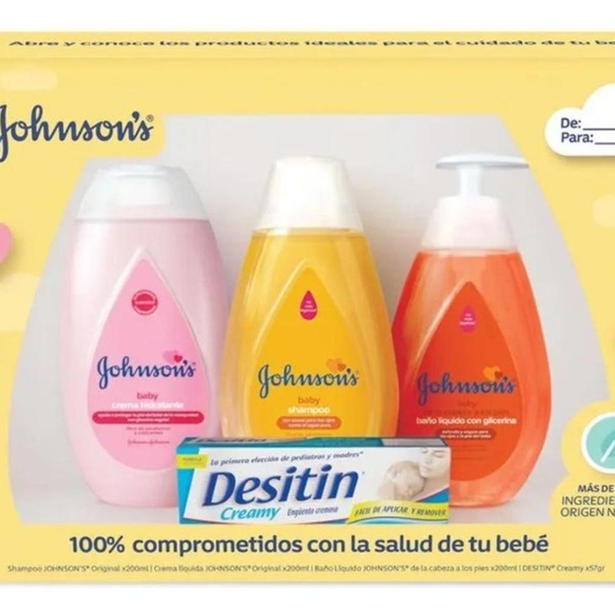 JOHNSON'S BABY - Estuche Grande Johnson Baby 4 Piezas
