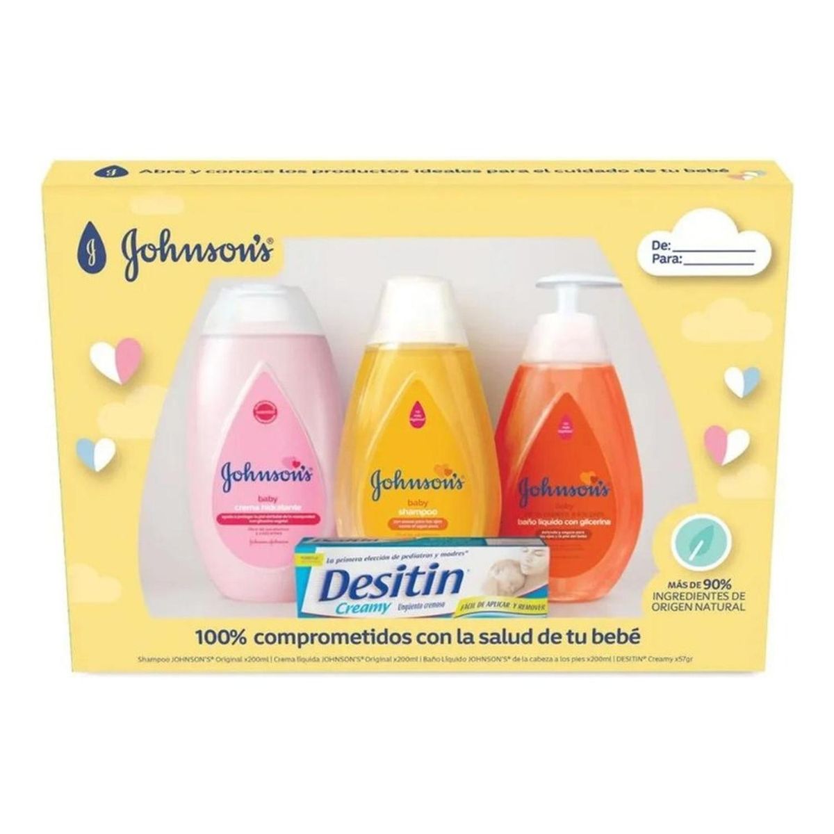 JOHNSON'S BABY - Estuche Grande Johnson Baby 4 Piezas