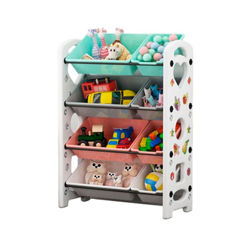 GENERICO - Estante De Almacenamiento 10 Pcs Juguetes Niños Organizador Dormitorio