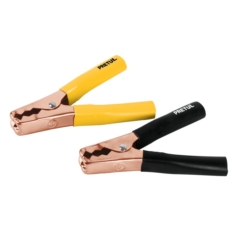 PRETUL - Caballete con 2 caimanes para cables pasa corriente, Pretul