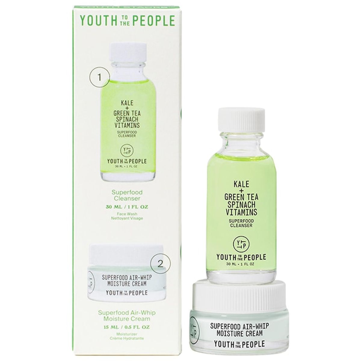 YOUTH TO THE PEOPLE - Set Limpiador e Hidratante Youth To The People