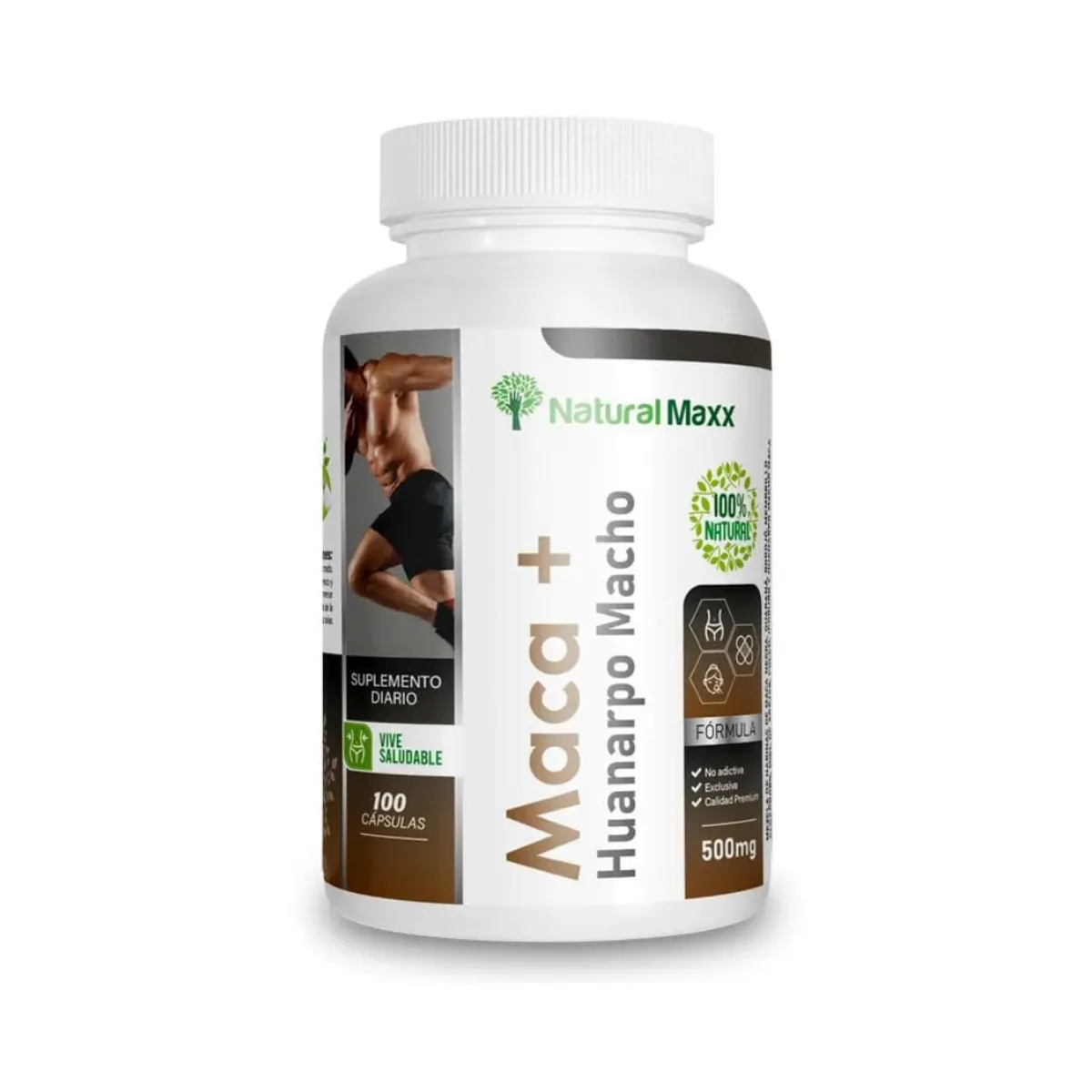 GENERICO - Maca Negra con Huanarpo Macho 100 Cápsulas Natural Maxx