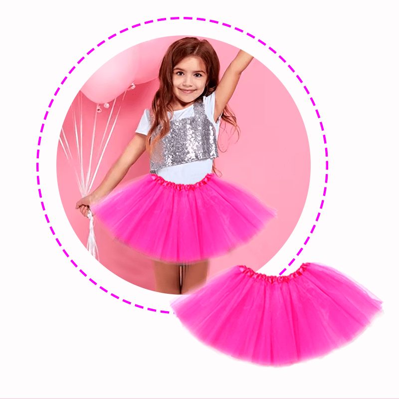GENERICO - Falda Tutu Fucsia (3 a 8 años) fucsia