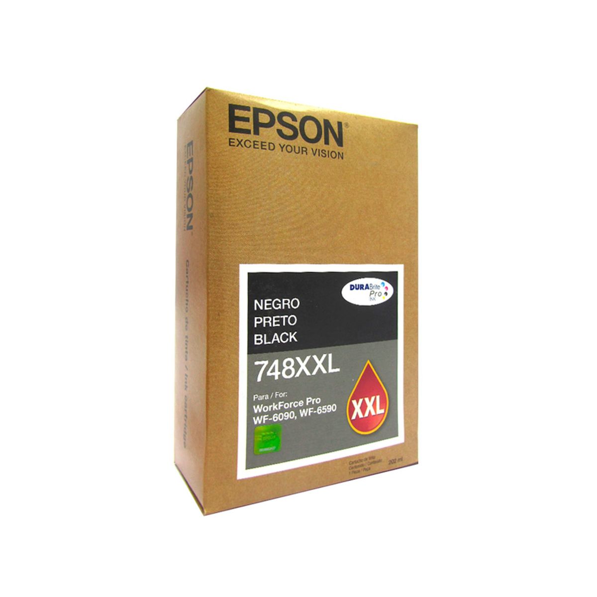 EPSON - TINTA EPSON T748XXL120, NEGRO, 10000 PAG, WF-6590 P/N: T748XXL120-AL