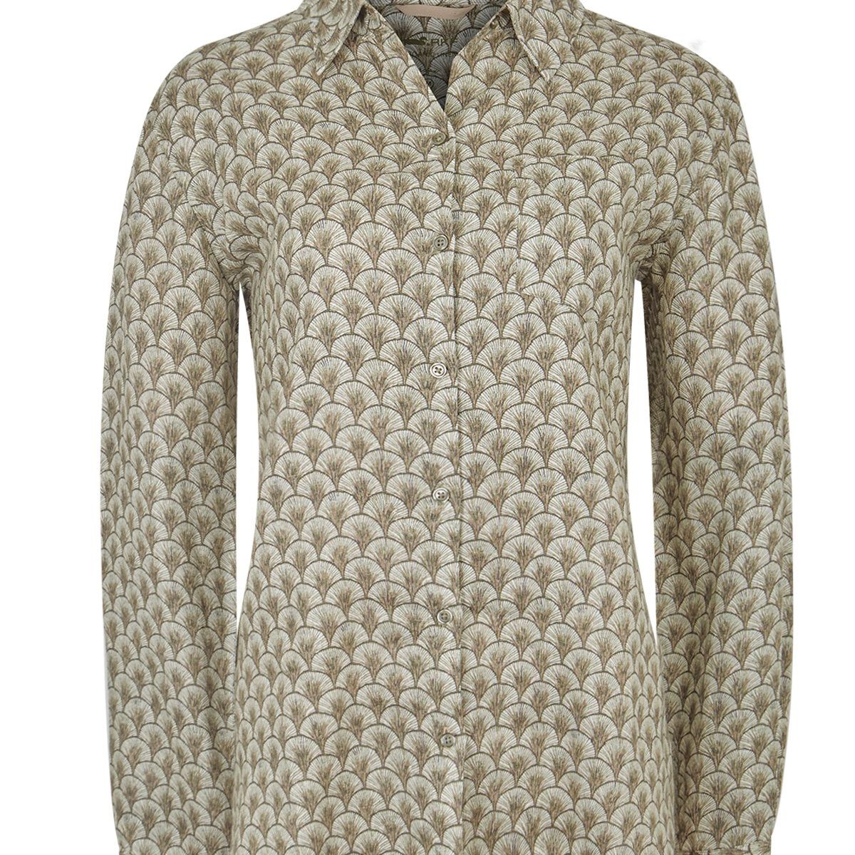 ROCKFORD - Blusa Rockford Mujer Lirioprint Verde ROCKFORD